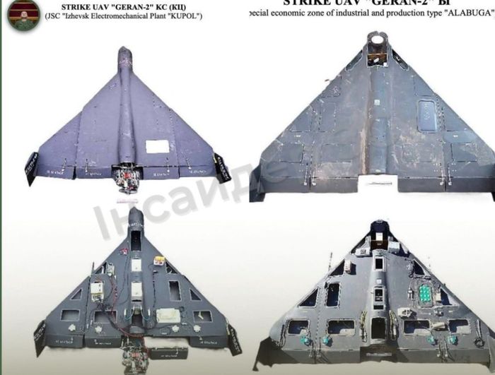 рф використовує щонайменше три моделі дронів Shahed/Герань, у кожної — різний рівень імпортних компонентів