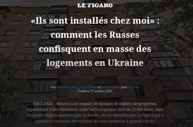Окупанти конфіскували майже 25 000 домівок на захоплених територіях