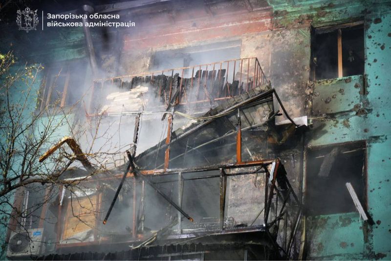 Окупанти за добу понад 800 разів атакували Запорізьку область