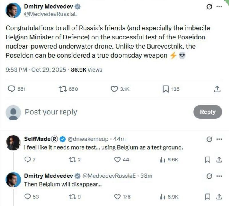 Бельгія заявила, що НАТО може “зрівняти Москву із землею”. Росія відреагувала