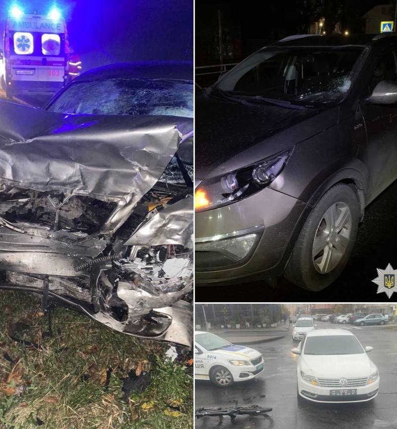 Поліція Вінниччини розслідує обставини трьох дорожньо-транспортних пригод з потерпілими