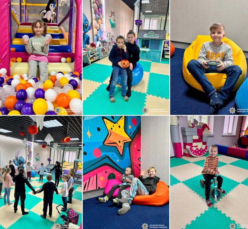 Стрибки на батуті, VR-пригоди і море емоцій: ювенальні поліцейські організували для вихованців реабілітаційного центру подорож у світ дитячих мрій