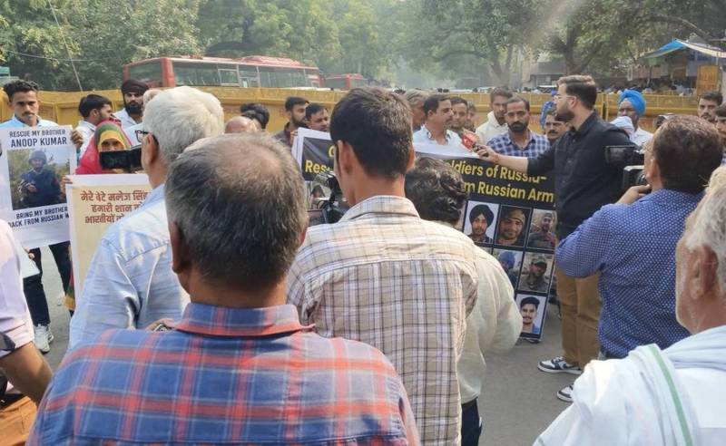 В Індії родичі завербованих до російської армії вийшли на протест, вимагаючи повернення близьких додому