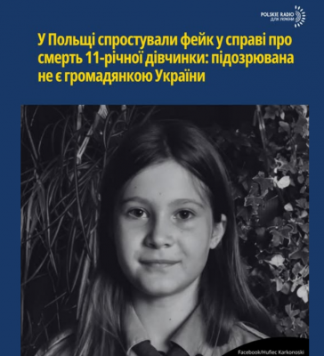 “12-річну українку підозрюють у вбивстві 11-річної школярки в Польщі”