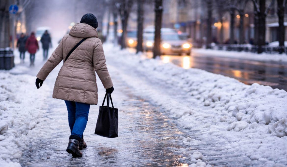 Через ожеледицю у Вінниці травмувалися десятки людей