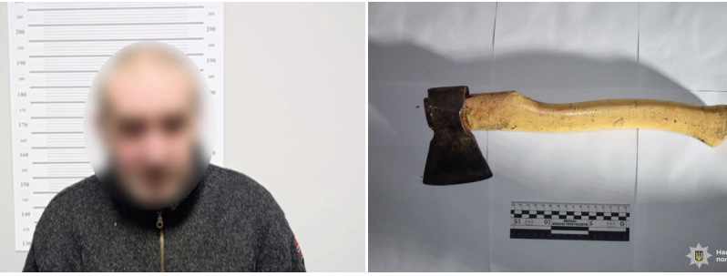 Сокирою завдав смертельних тілесних ушкоджень знайомому – поліція Хмільника затримала причетного до вбивства