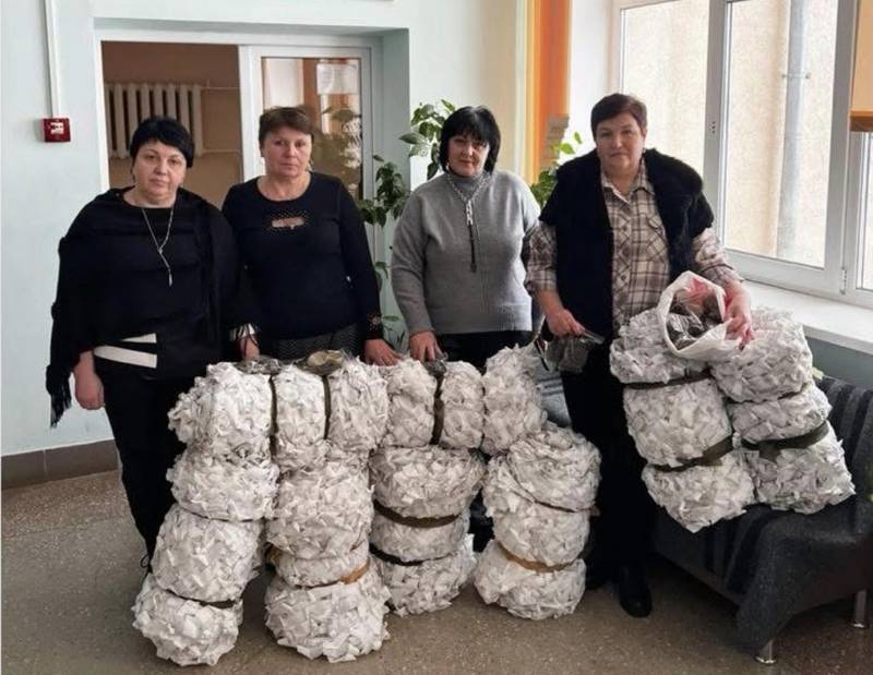 Томашпільський ліцей знову передав сітки для ЗСУ