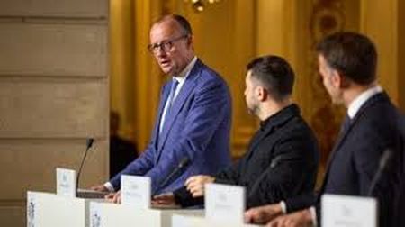 Мерц закликав Зеленського забезпечити умови, щоб молоді українські чоловіки проходили військову службу у своїй країні