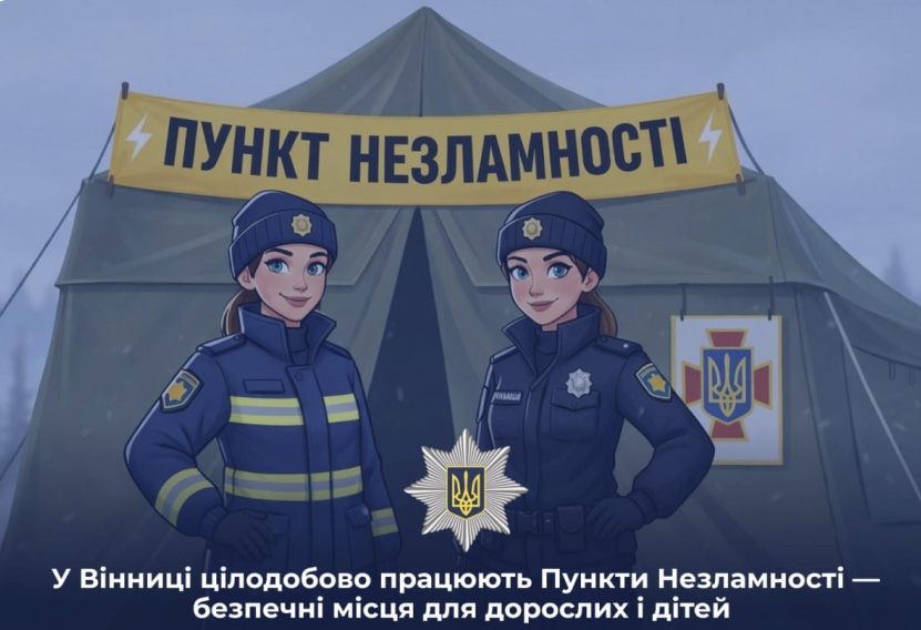 Мороз і вимкнення світла: як уберегти дітей та себе нагадує ювенальна поліція Вінниччини