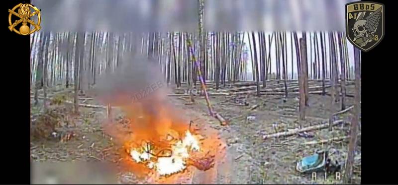 Відразу двоє ворогів на квадроциклі вирішили погасати лісами Куп’янщини!