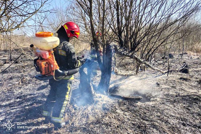 Паліїв сухої рослинності виявляють за допомогою дронів