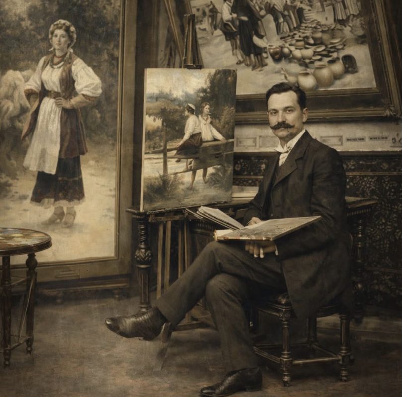 Коли він помирав — його картини вже висіли в Європі.