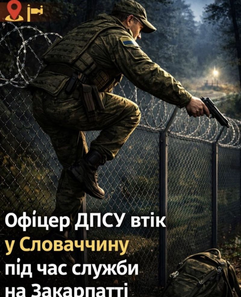 Офіцер ДПСУ втік за кордон під час служби на Закарпатті