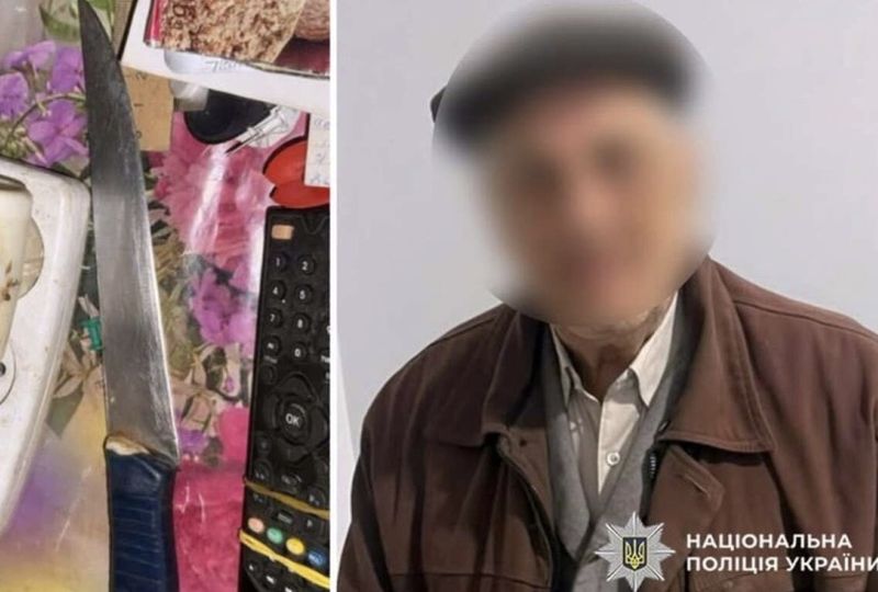 Батько з ножем напав на сина під час сварки