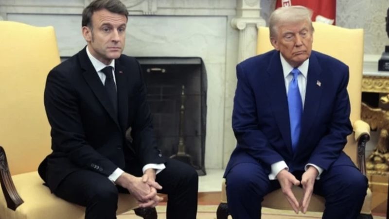 Трамп заявив, що Макрона бʼє дружина