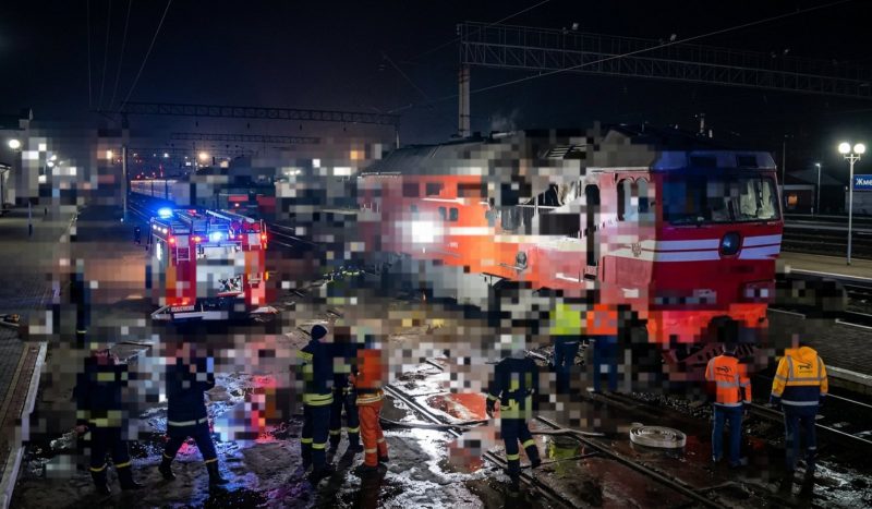 Вночі відбулося загорання дизельного локомотива на ст Жмеринка.