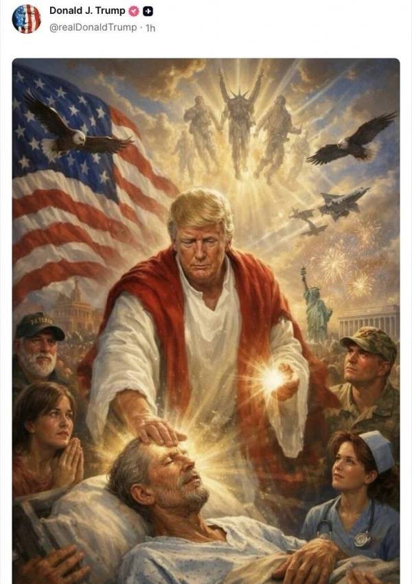 Трамп видалив скандальне фото в образі Ісуса