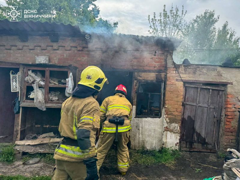 За добу на Вінниччині сталося 8 пожеж