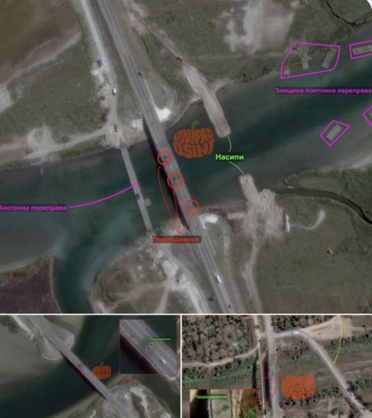 Три уражені мости на Кримському півострові, – Dnipro OSINT