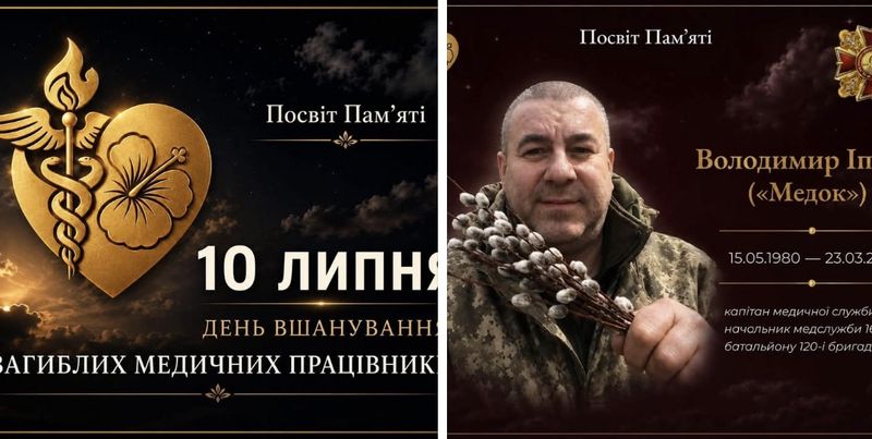 10 липня в Україні відзначають День вшанування пам’яті загиблих медичних працівників