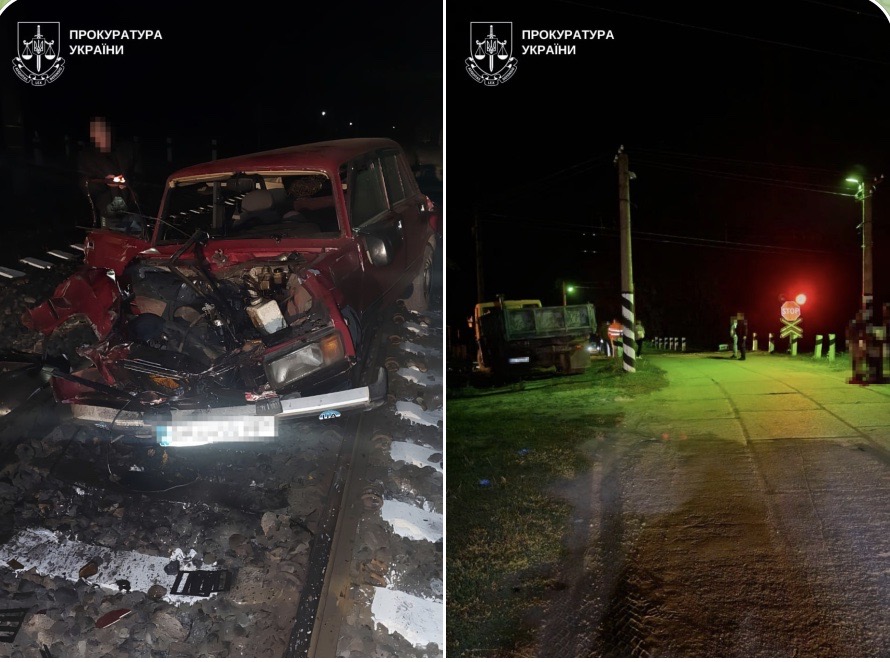 15-річна дівчина загинула від удару автівки об вантажний потяг