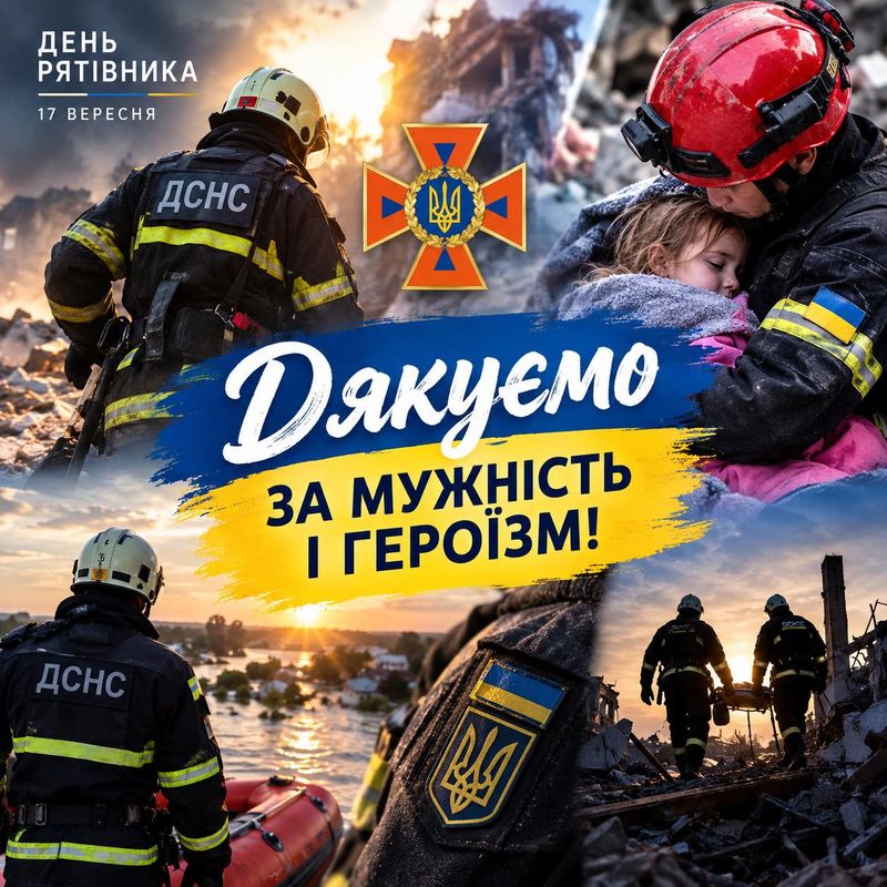 Вітаємо з Днем українських рятівників!