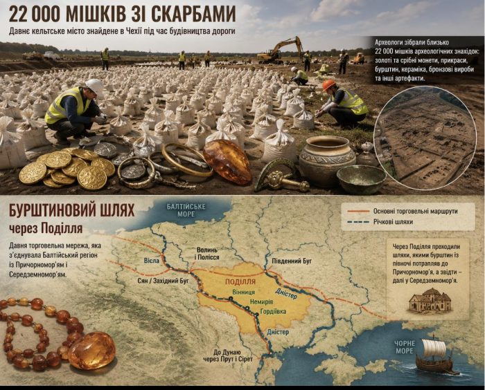 22 000 мішків із золотими скарбами було виявлено під час будівництва дороги