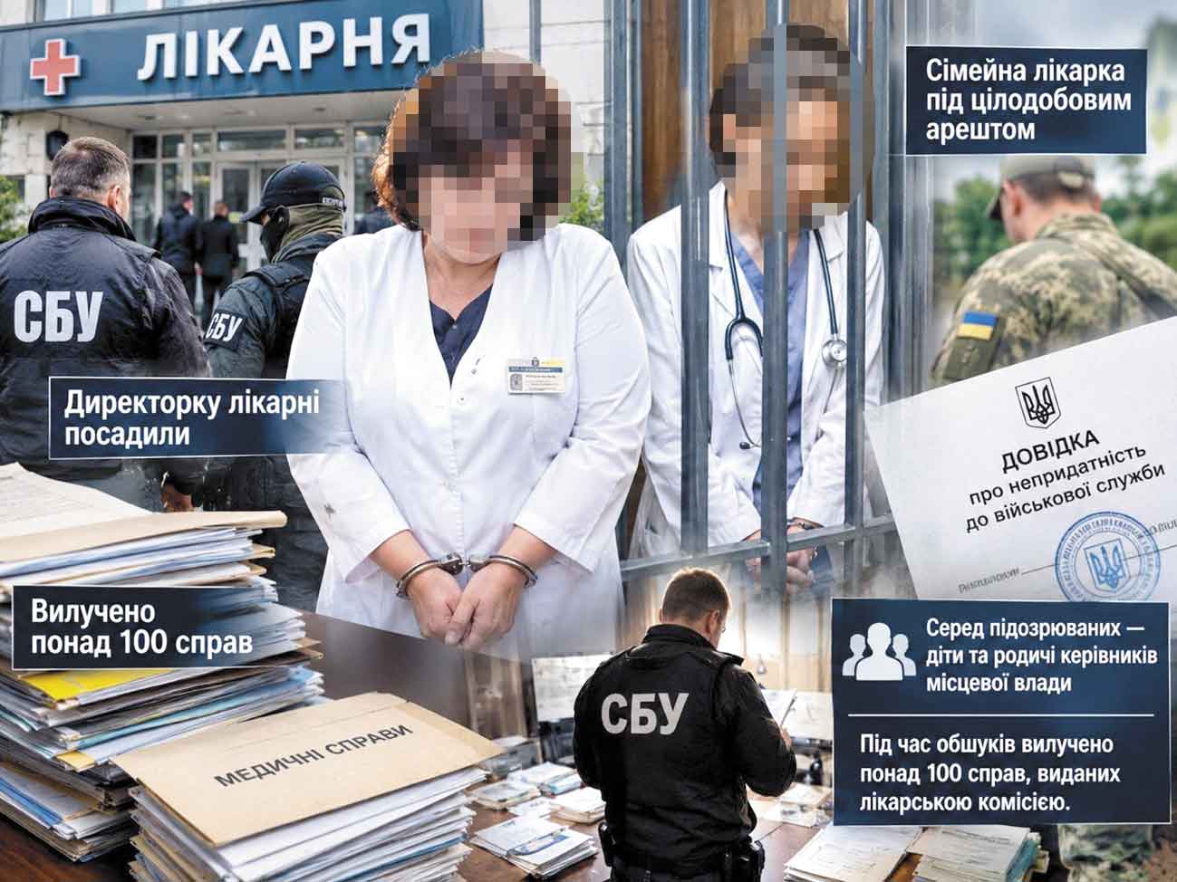 У Тростянці посадили у СІЗО директорку лікарні. Сімейну лікарку — під цілодобовий арешт