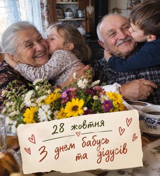 Онуки, привітайте своїх бабусь і дідусів