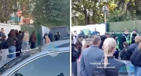 У Хмельницькому біля будівлі ТЦК та СП спалахнув стихійний мітинг